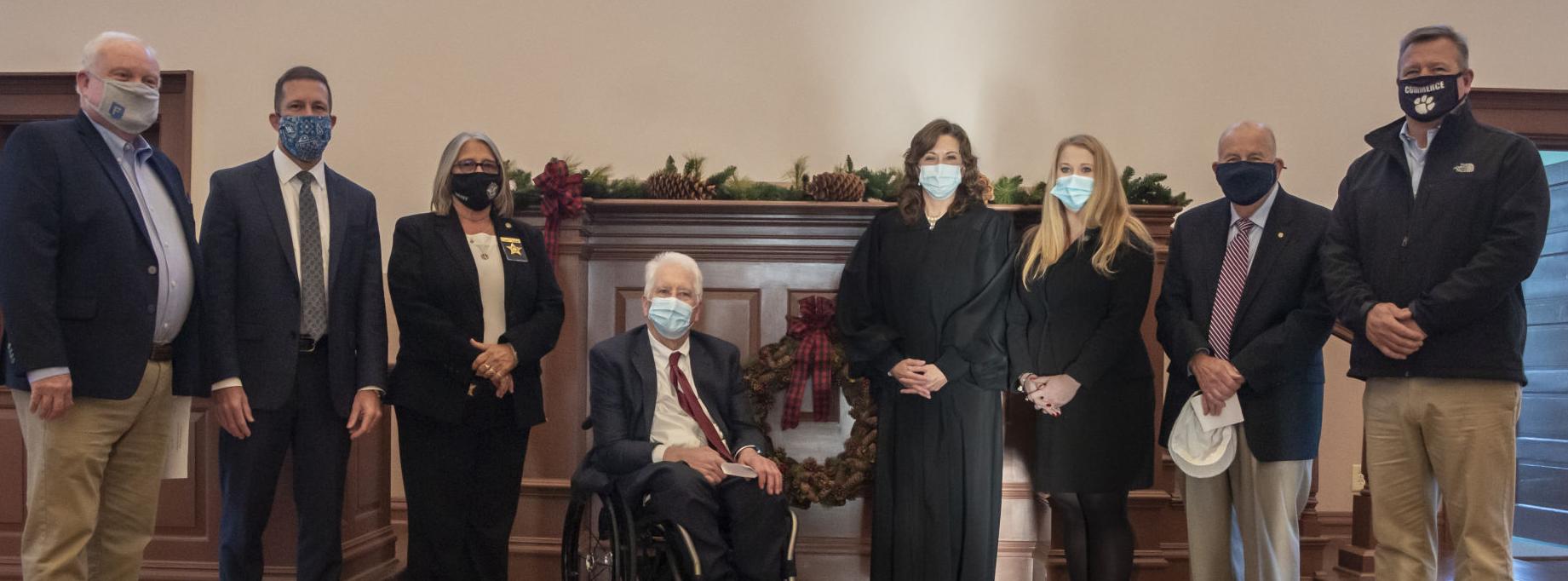COUNTY OFFICIALS AT OATH OF OFFICE CEREMONY
